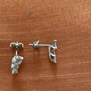 Trio of Cubic zirconia stud earrings